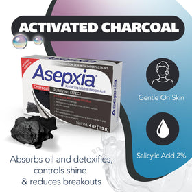 Asepxia pore-cleansing illustration showing salicylic acid action