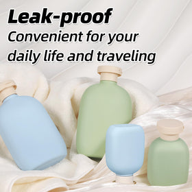 ASEVAT bottle filled with shampoo demonstrating refillable convenience