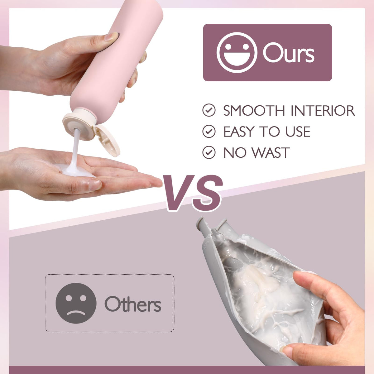 ASEVAT size comparison in hand illustrating 8.8oz capacity and portable convenience