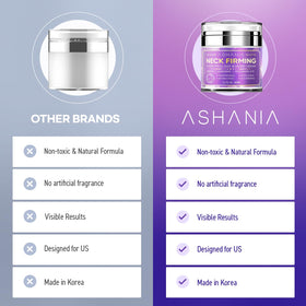 Ashania jar beside ruler showing 1.7 fl oz scale and travel-friendly benefit
