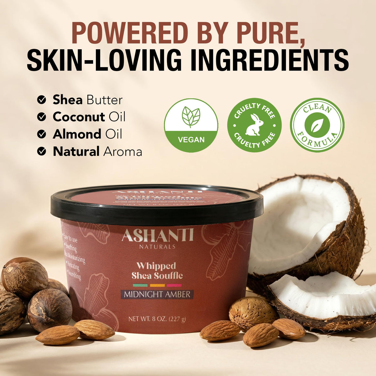 Ashanti Naturals whipped texture close-up showing creamy spreadability benefit