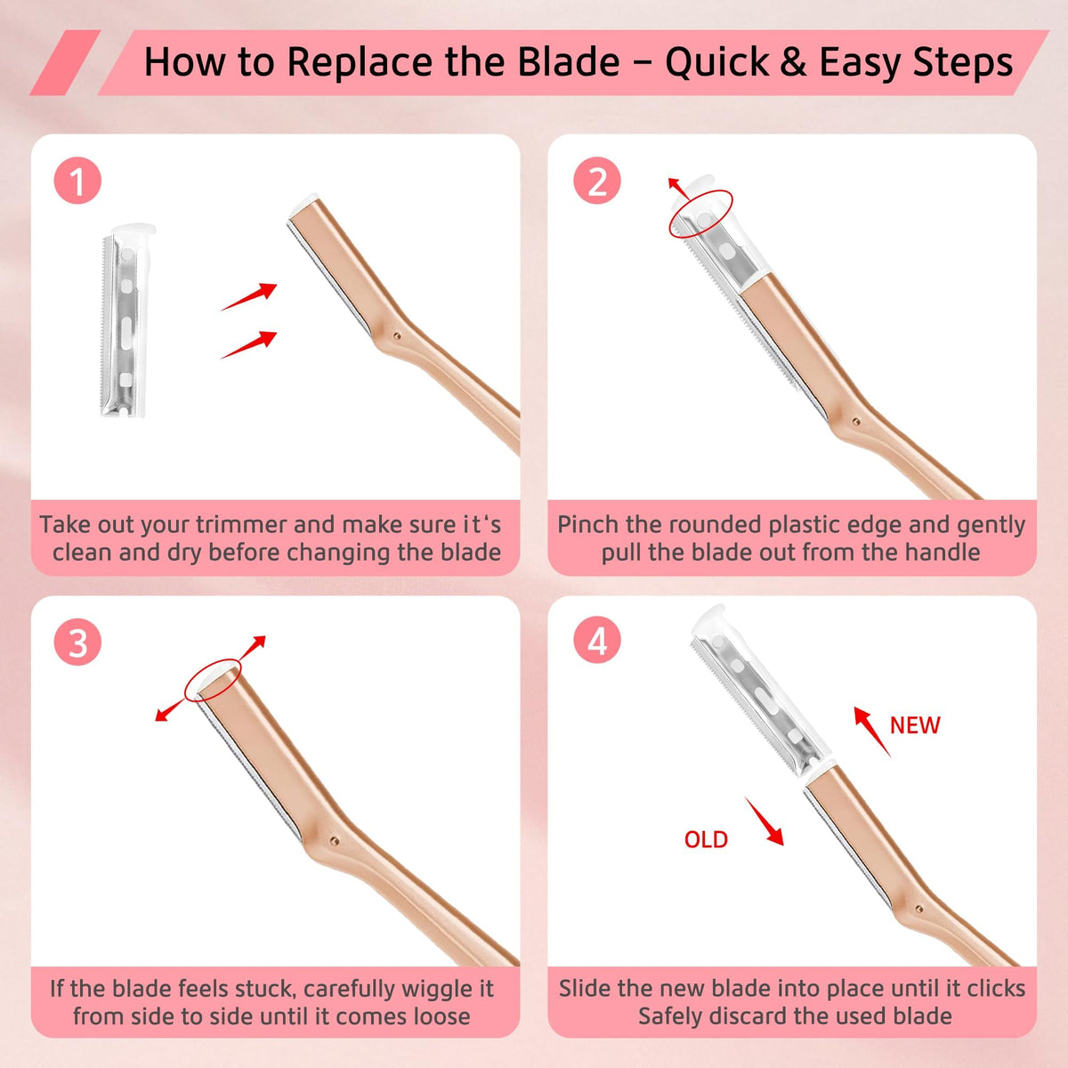 ASHIEE pack beside a coin to show blade size and travel-friendly convenience
