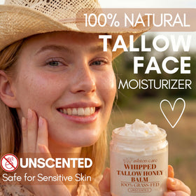 ASHTON CARE texture close-up of whipped tallow honey balm for smooth absorption