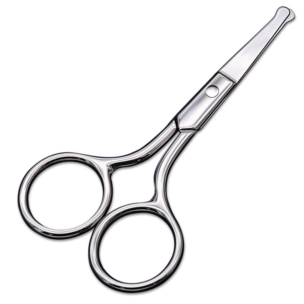 AsonTao front view of small scissors showing compact safe design