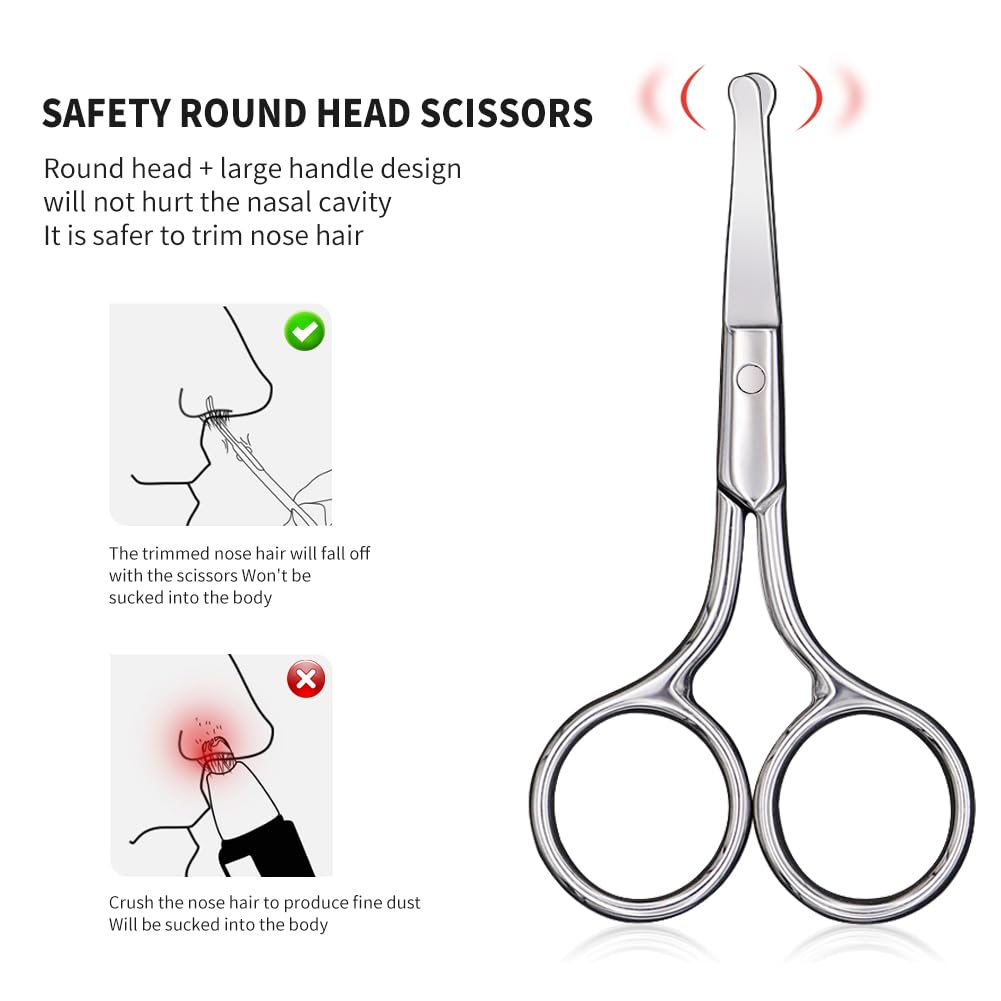 AsonTao small scissors inside toiletry bag for easy travel convenience