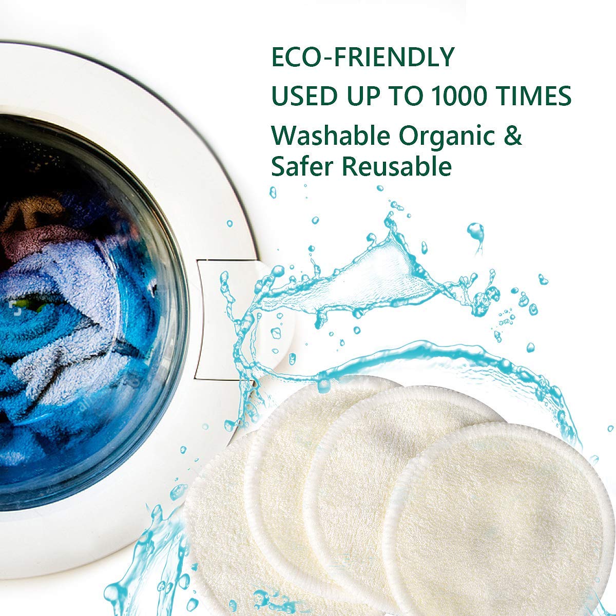 ASPACES pads packed in toiletry bag for travel-friendly sustainable skincare