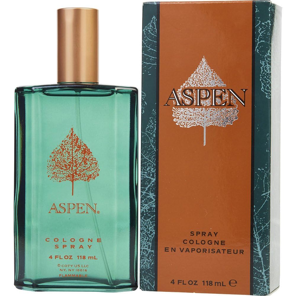 Aspen by Coty bottle in hand being sprayed, demonstrates easy application and freshness