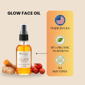 Aspen Kay Naturals close-up of label highlighting organic ingredients and clarity