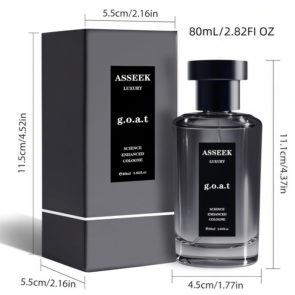 ASSEEK packaging label detail showing brand quality assurance