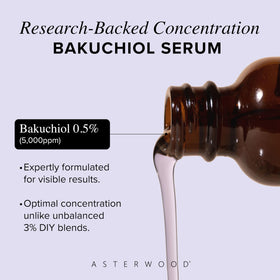 Asterwood serum texture close-up showing lightweight consistency and quick absorption