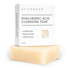 Asterwood face soap front packaging showing clean label and 3.5 oz size for clear product info