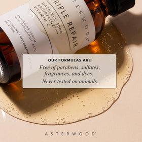 Asterwood applying serum to neck and jawline for targeted smoothing