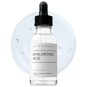 Asterwood serum front bottle showing clean packaging and hydrating benefits