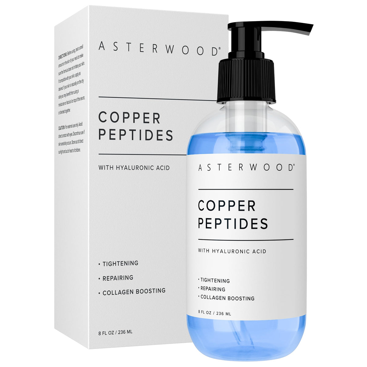 Asterwood front packaging showing bottle and label for clear product identification and trust