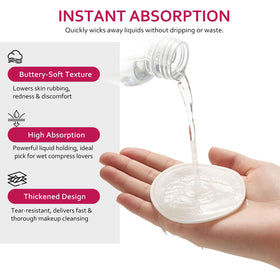 Astraescly pad in hand showing scale and easy handling during skincare