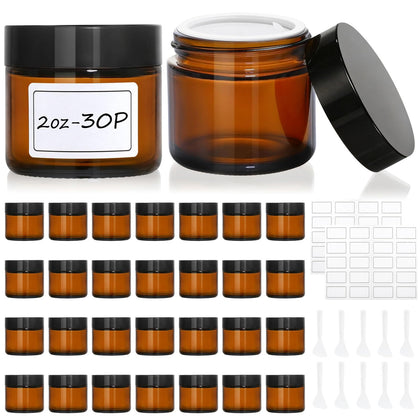 AstrivixDD front view of 30 amber jars showing full kit and instant readiness