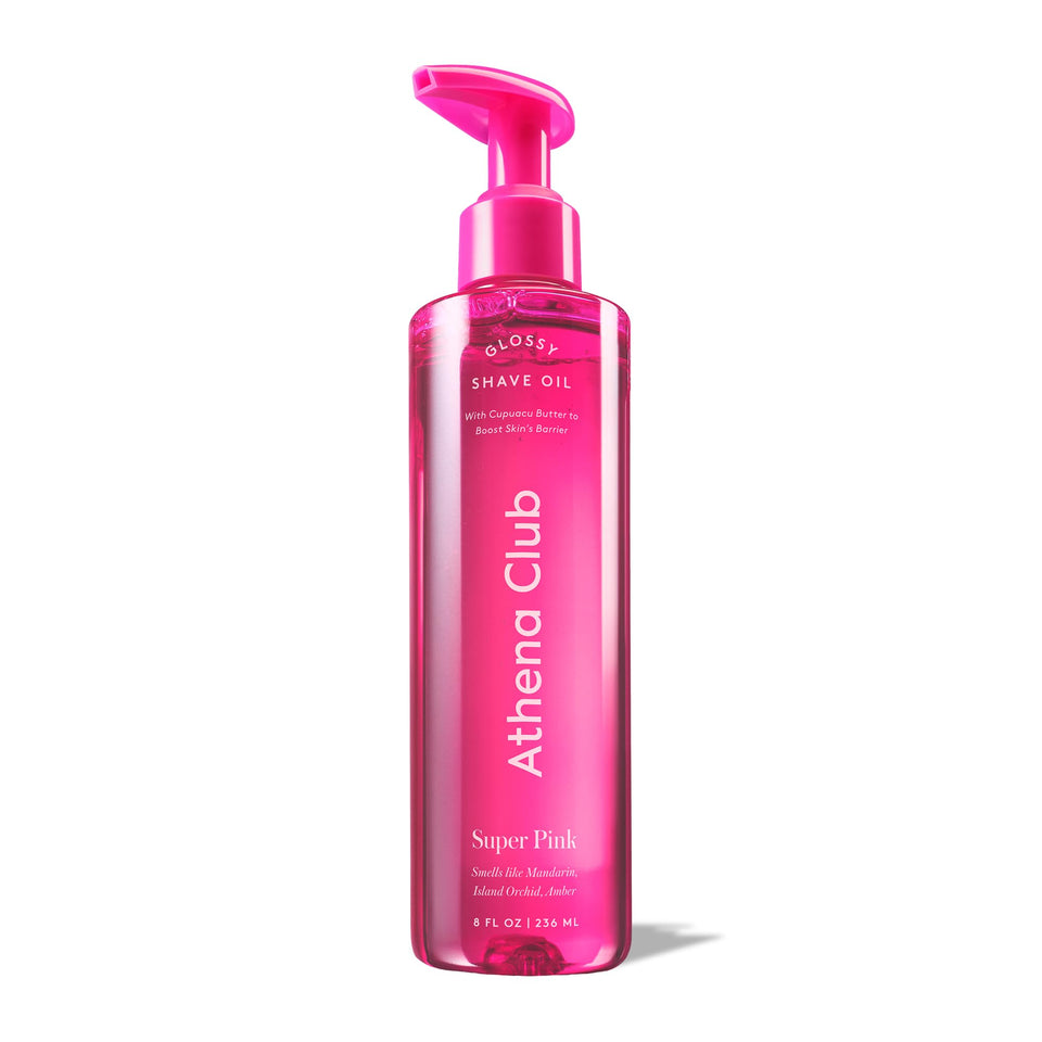 Athena Club front bottle view showing sleek packaging and size benefit