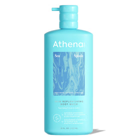 Athena Club front packaging showing bottle and Sea Splash scent benefit