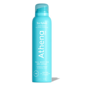 Athena Club front packaging showing full-body deodorant and benefits
