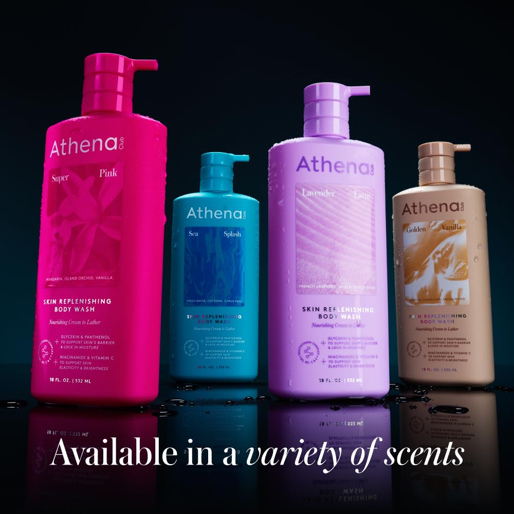Athena Club foamy lather on skin illustrating gentle effective cleanse
