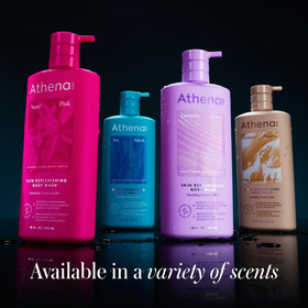 Athena Club foamy lather on skin illustrating gentle effective cleanse