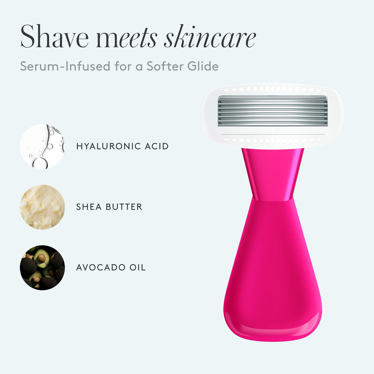 Athena Club razor packed in a travel purse illustrating portability and on-the-go grooming