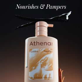 Athena Club pump dispensing creamy lather for gentle cleansing