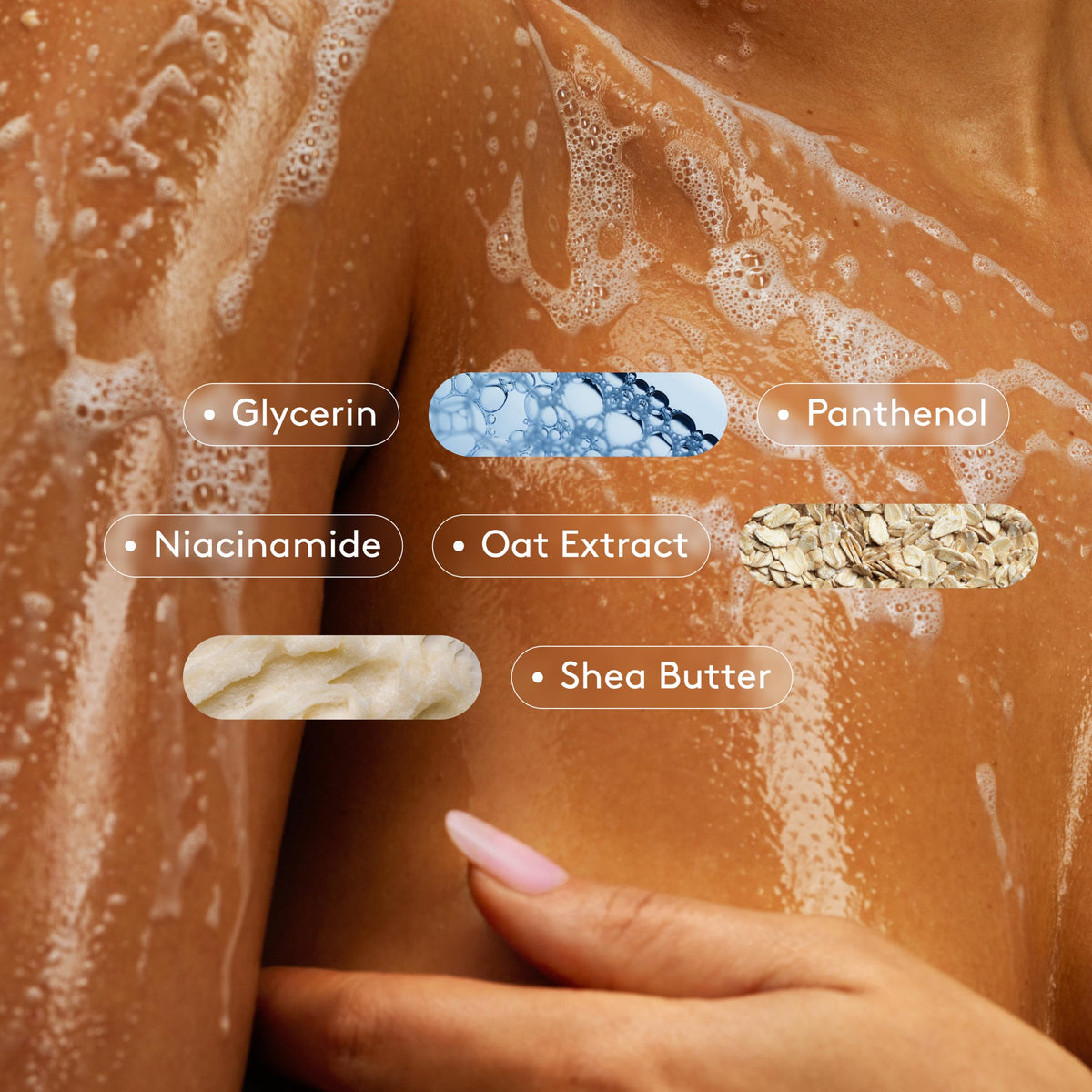 Athena Club packaging icons showing vegan, sulfate-free, dermatologist-tested benefits