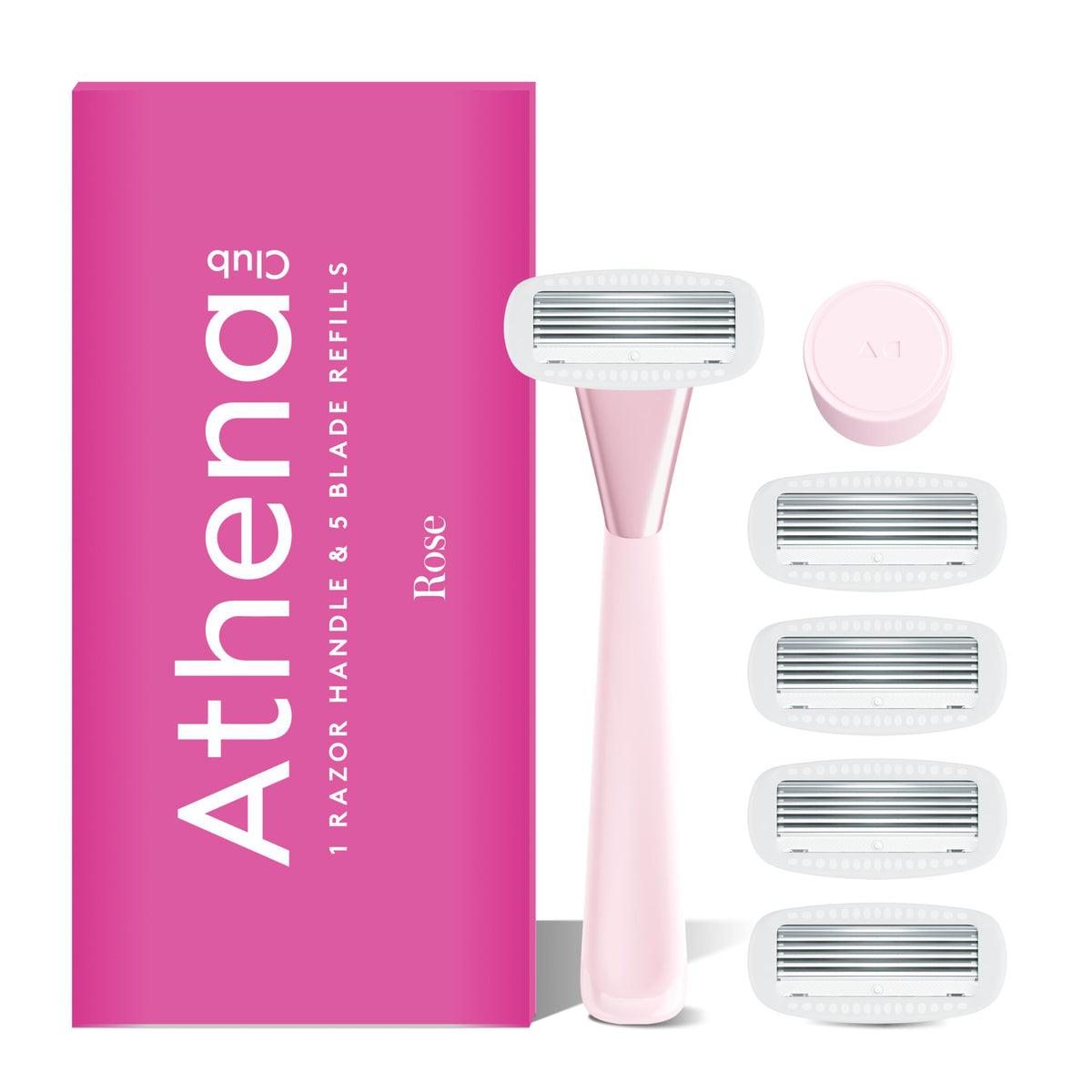 Athena Club rose handle front view showing ergonomic grip and control