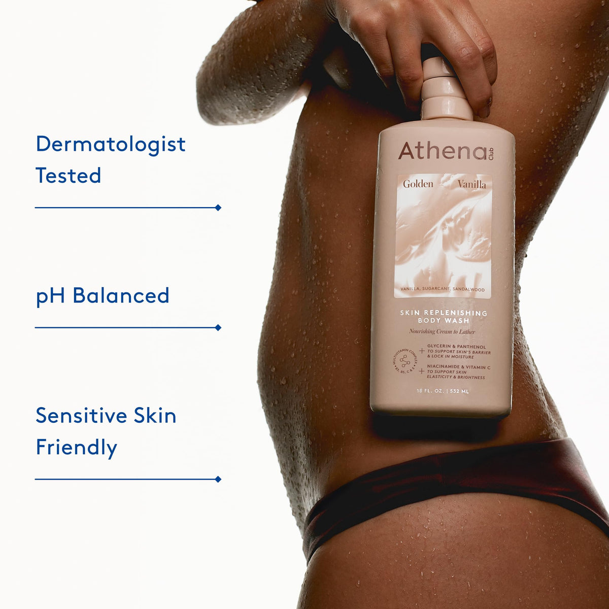 Athena Club scent concept with vanilla and coconut evoking warm comfort
