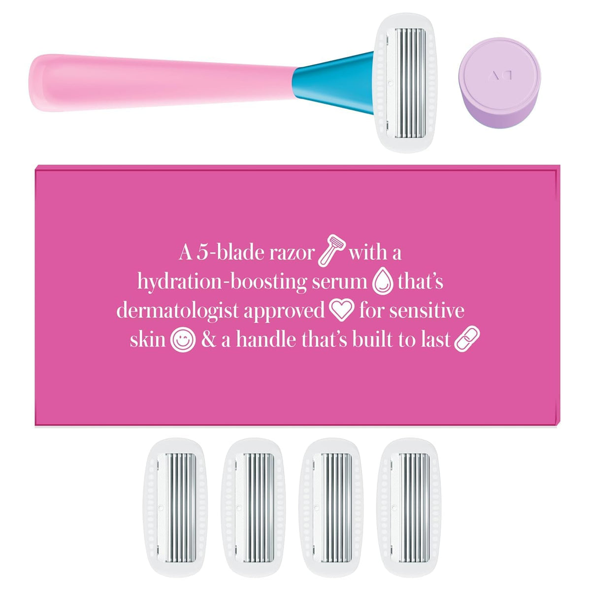 Athena Club razor beside coin for precise size and scale
