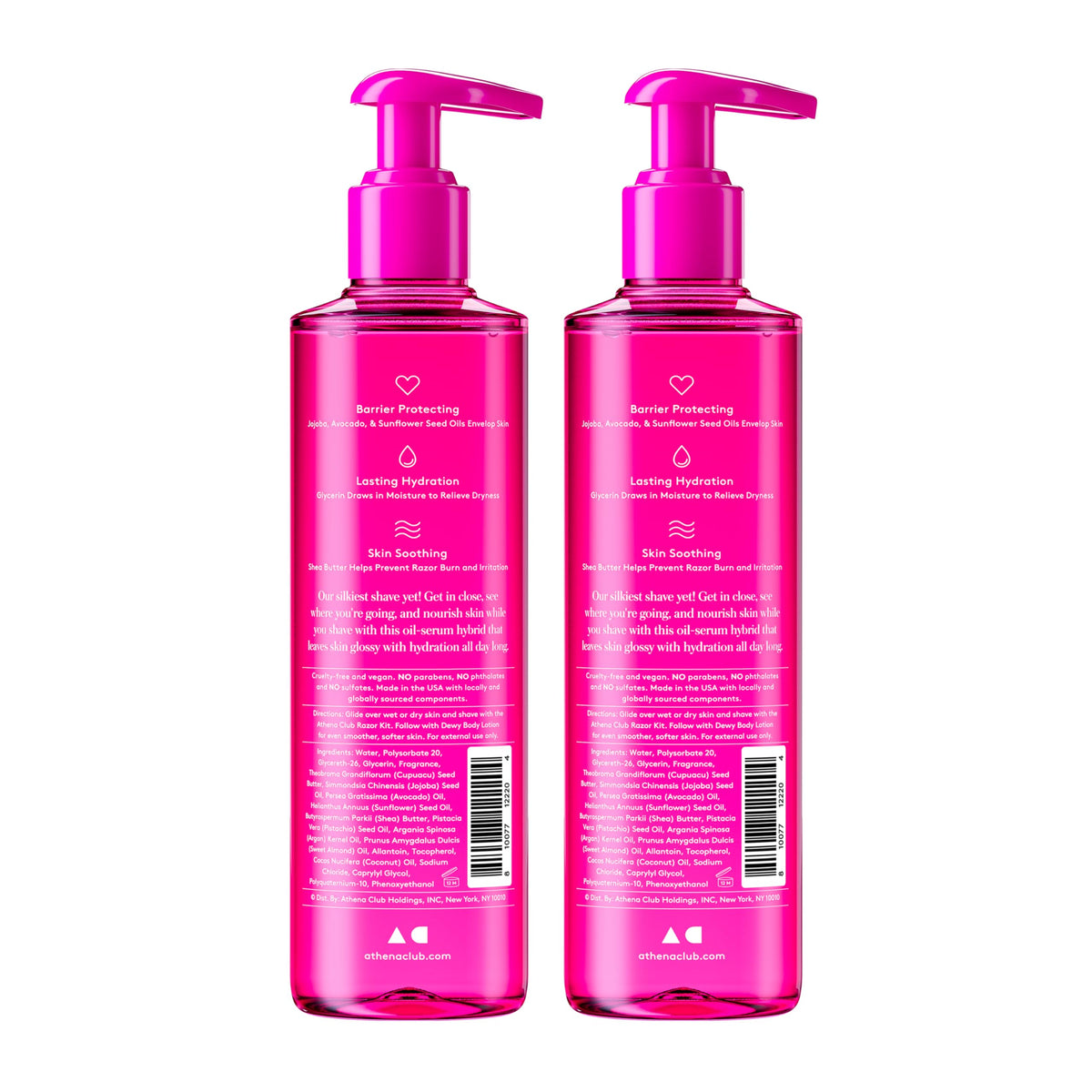 Athena Club in a tropical bathroom setting conveying Super Pink scent escape benefit