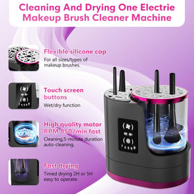 ATIDIE multiple silicone collars laid out showing versatile sizes and secure brush compatibility