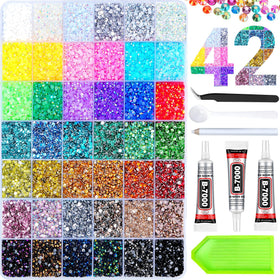 Atifober front packaging showing kit contents and colorful gems benefit organization