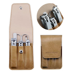 atimier front packaging beige showing complete manicure kit and gift-ready look