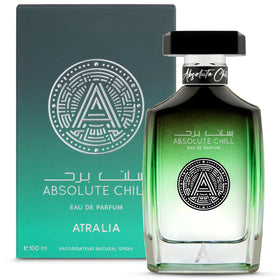Atralia bottle front view showing clean design and refreshing branding benefit