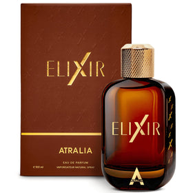 Atralia Elixir front bottle showing sleek design and premium appeal