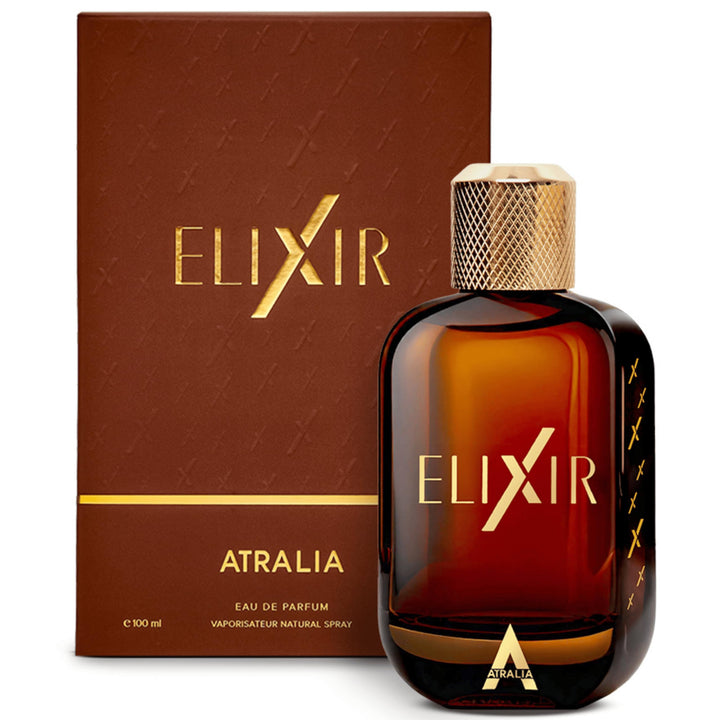 Atralia Elixir front bottle showing sleek design and premium appeal