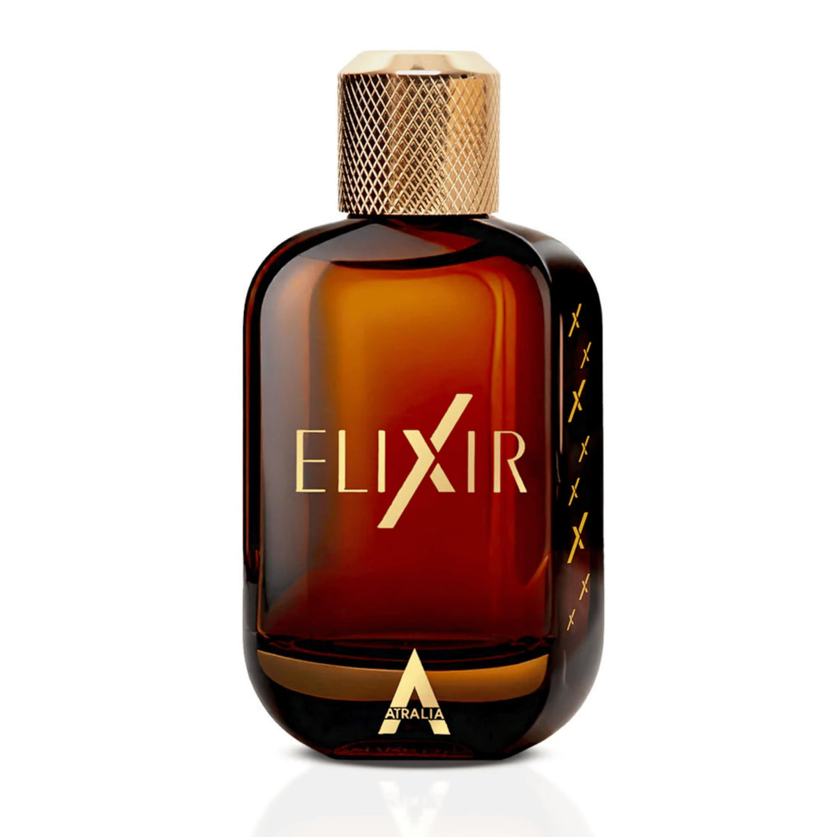 Atralia Elixir side profile with cap highlighting modern bottle finish