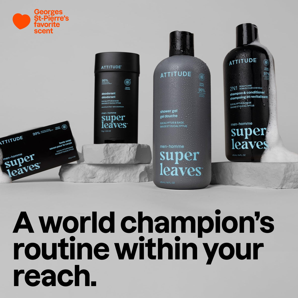 BIO SPECTRA ATTITUDE soap lathering in shower illustrating effective cleansing