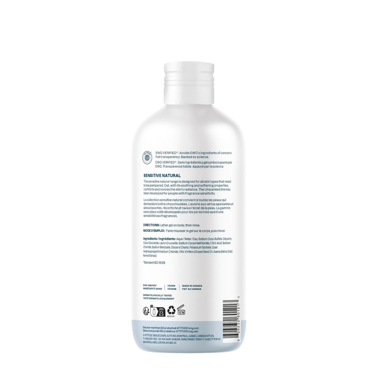 BIO SPECTRA ATTITUDE 16 fl oz next to common items to show true size
