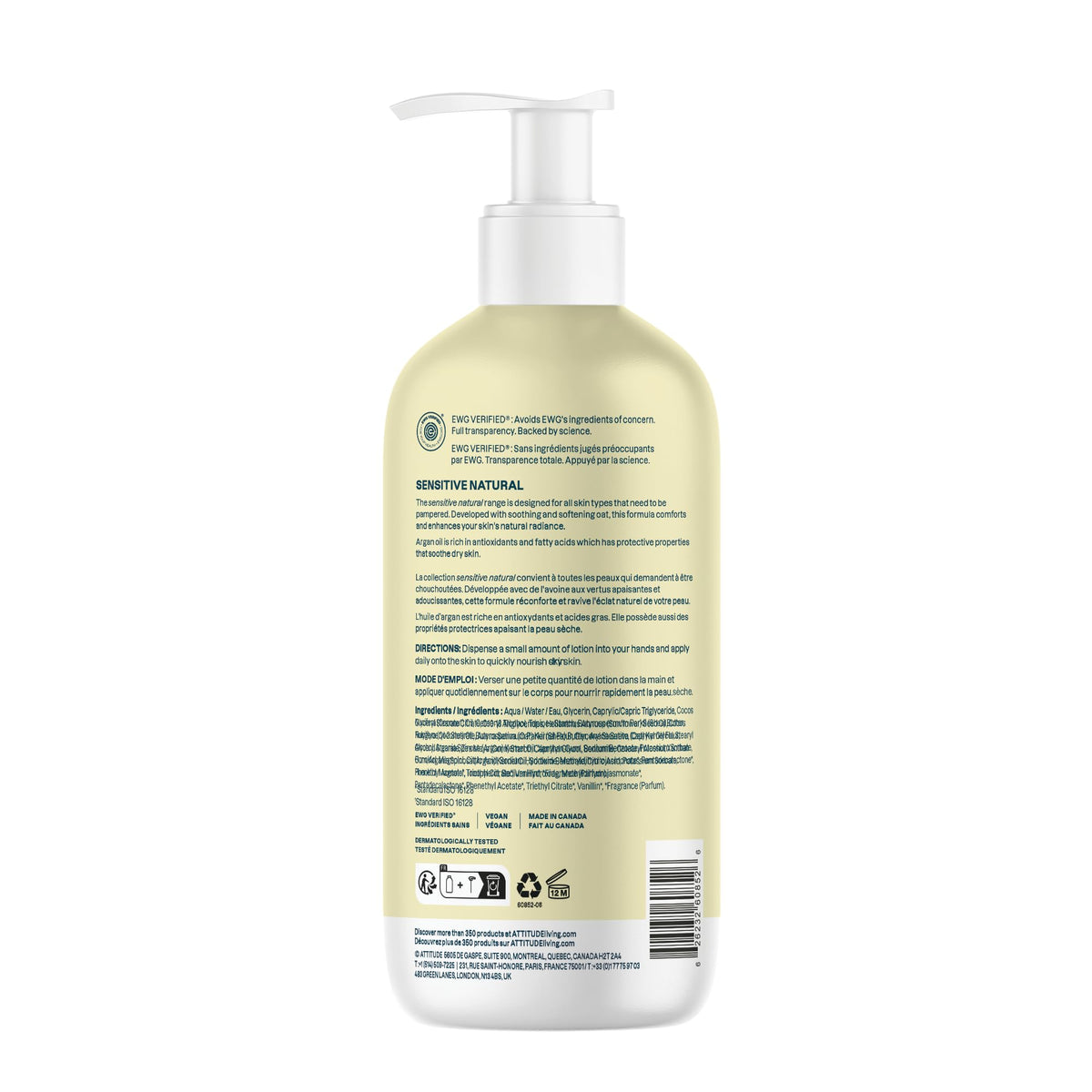 ATTITUDE bottle staged on bathroom shelf illustrating everyday skincare routine benefit