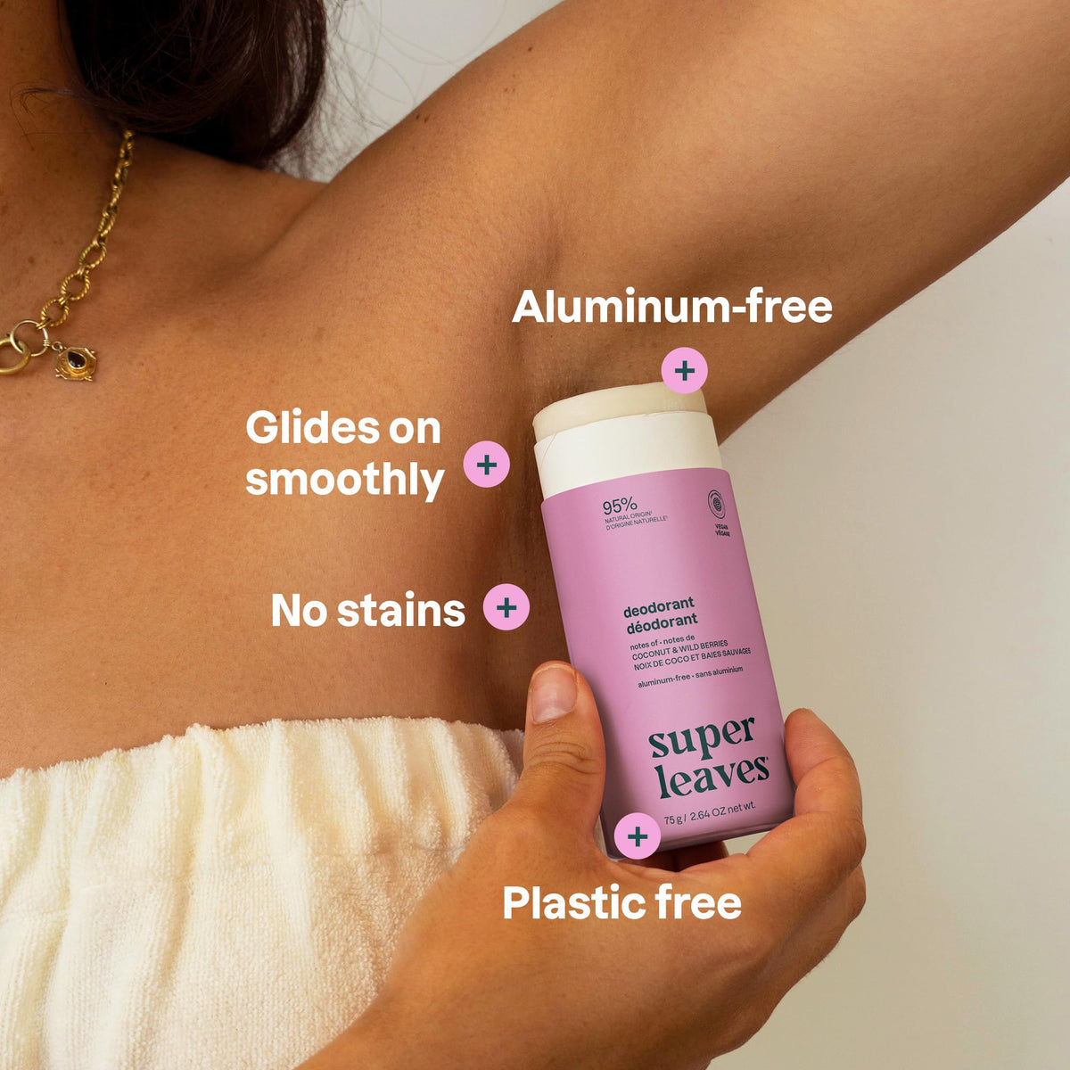 ATTITUDE cardboard tube label detail highlighting EWG Verified and eco packaging benefit