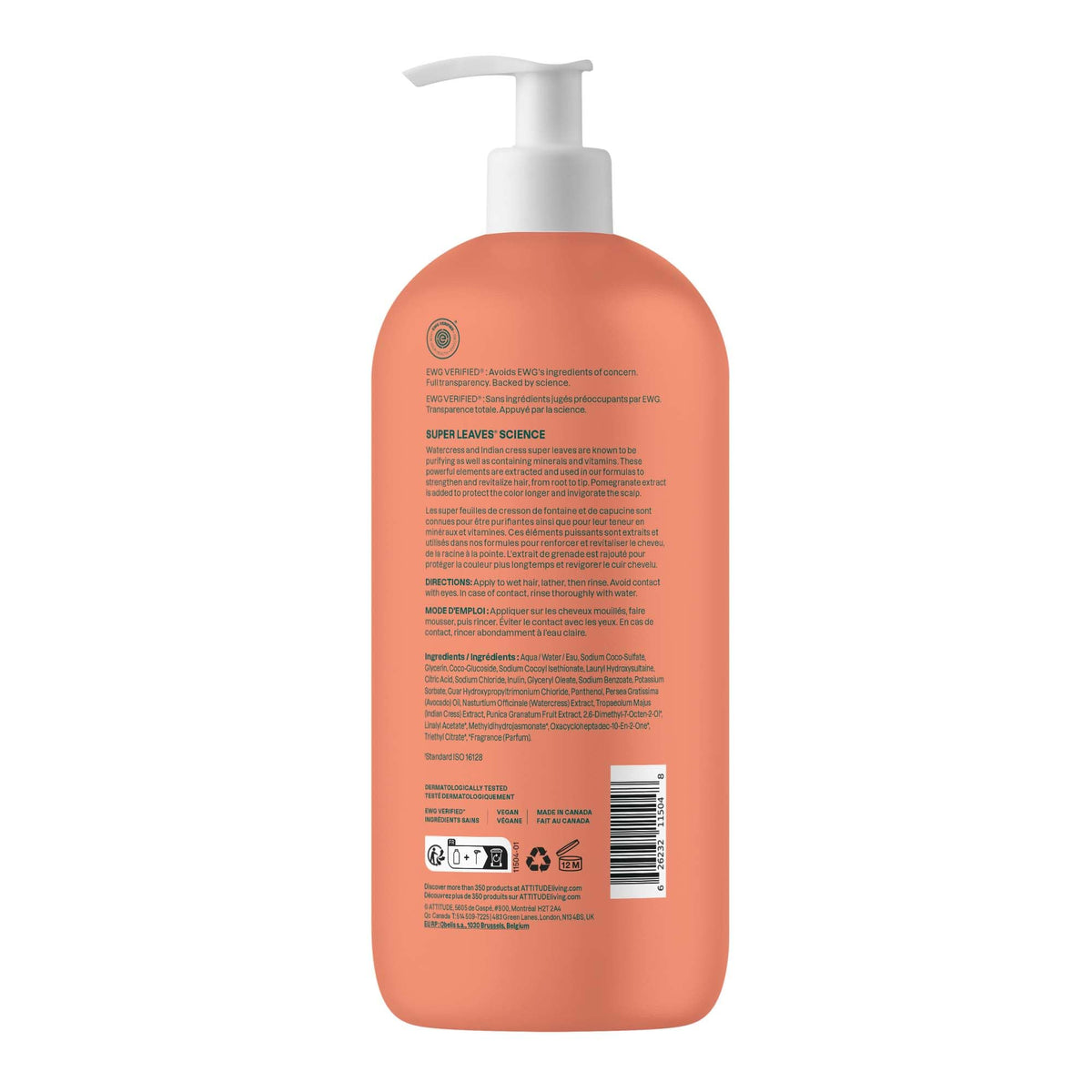 ATTITUDE Colorlast bottle staged in bathroom for everyday color-care routine benefit