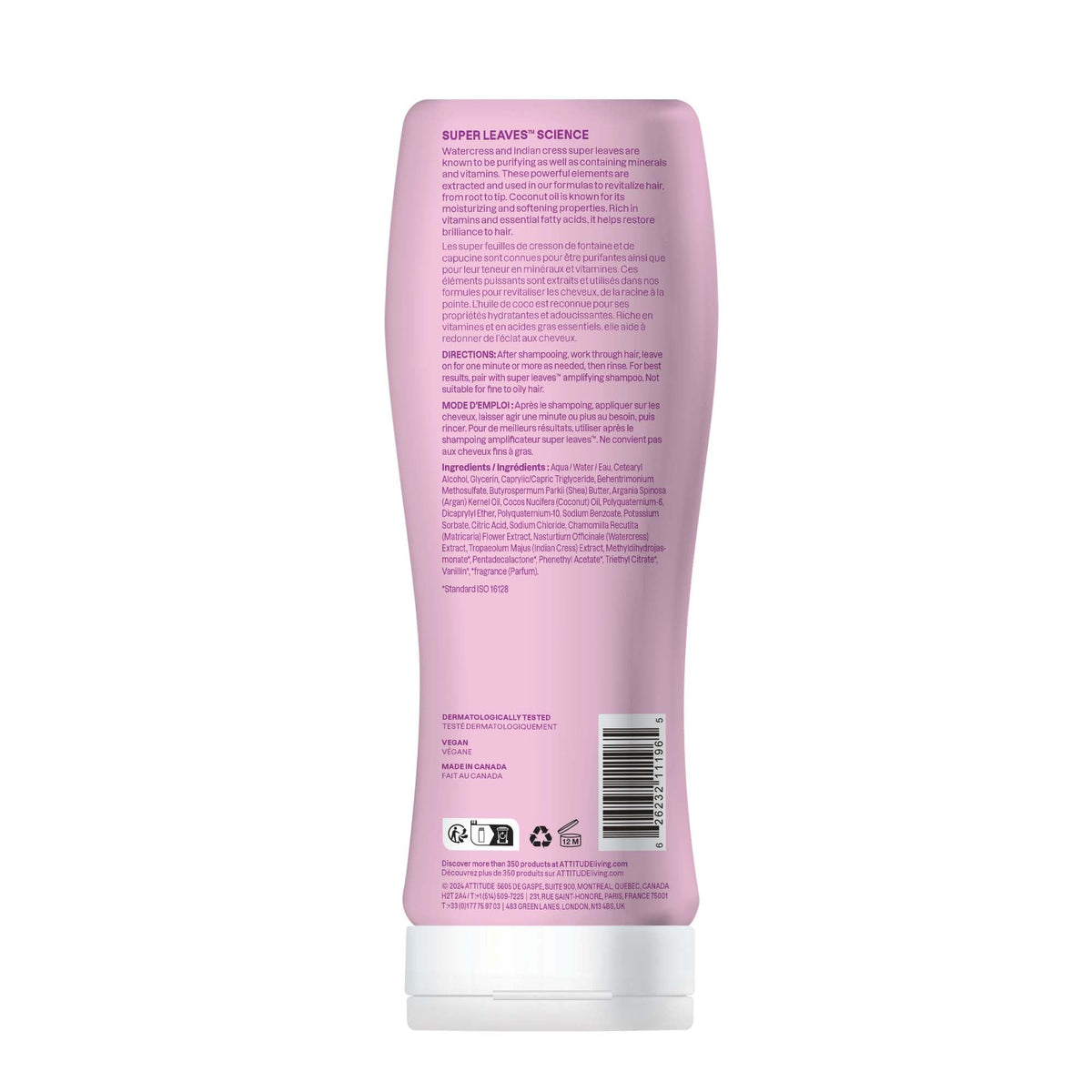 BIO SPECTRA ATTITUDE watercress and coconut oil botanicals boosting strength