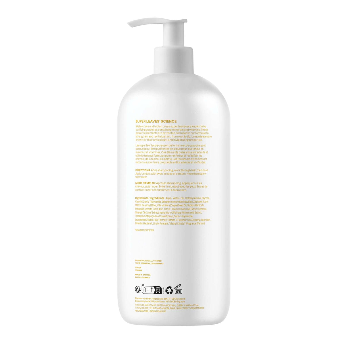ATTITUDE bottle on bathroom shelf portraying refreshing daily routine benefit