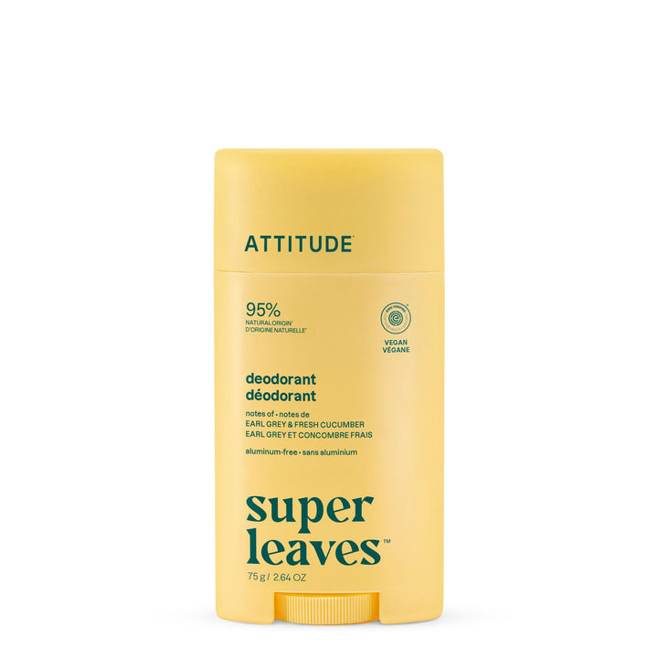 ATTITUDE front packaging showing scent and size, highlights clean formulation
