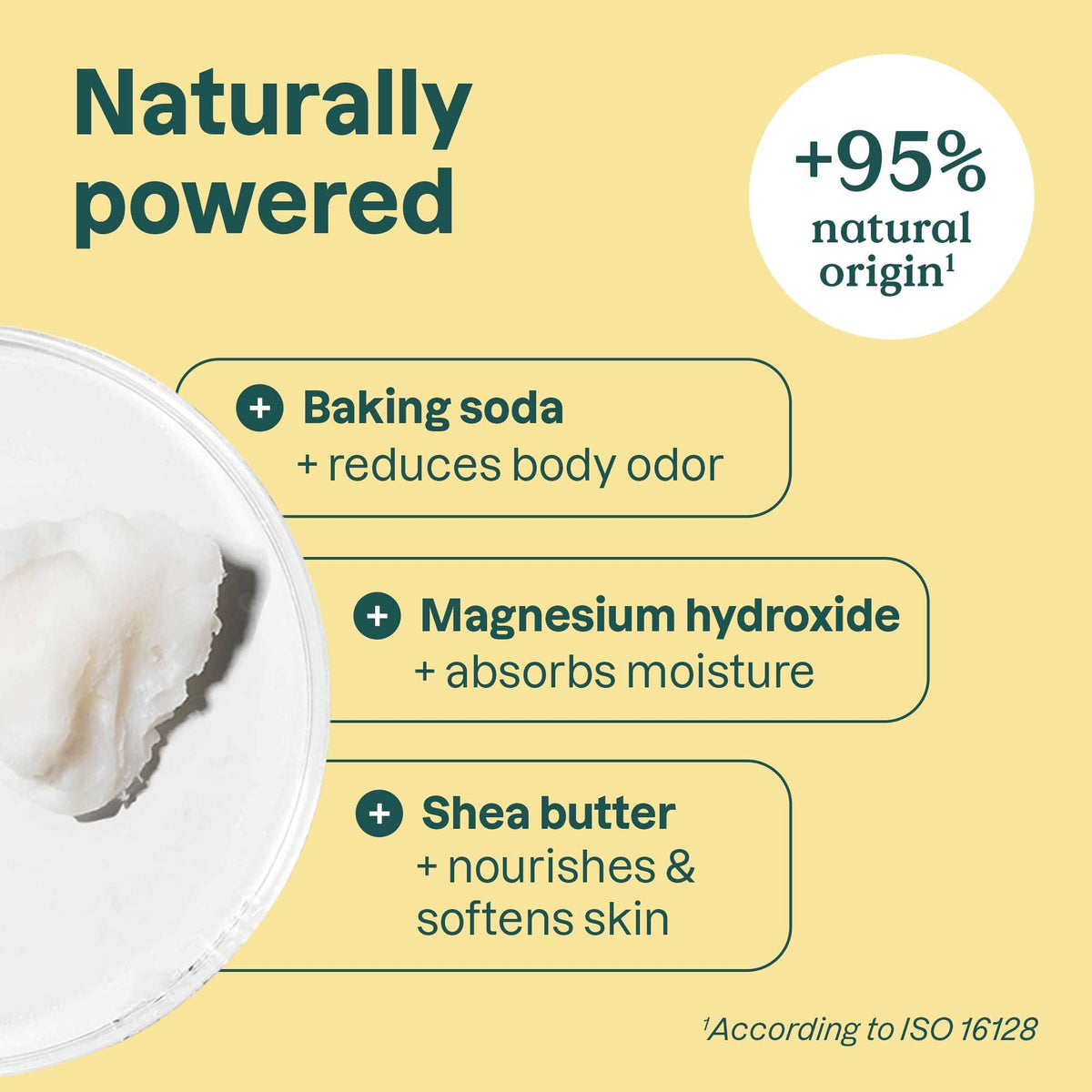 ATTITUDE shea butter and baking soda close-up, shows nourishing and deodorizing