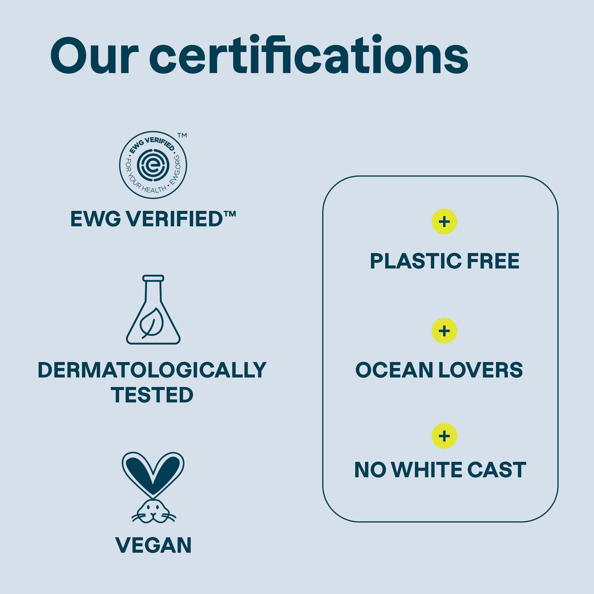 ATTITUDE face stick label close-up showing EWG Verified and ingredient clarity