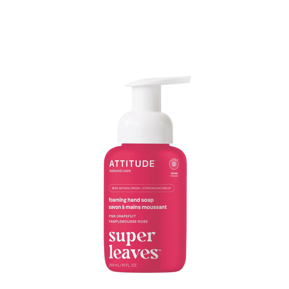 BIO SPECTRA ATTITUDE front label showing clean ingredients and pink grapefruit scent benefit